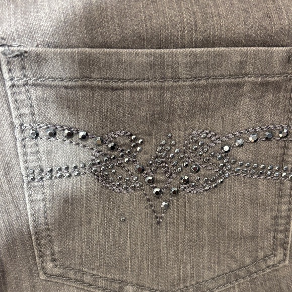 Christopher & Banks Gray Flare Jeans - Picture 4 of 4